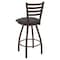 Holland Bar Stool Co 30" Swivel Bar Stool, Brnz Finish, Canter Storm Seat X410 - alternate 4